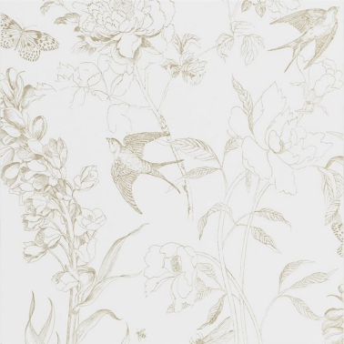 Papier peint PDG721-02 Sibylla garden Gold - Designers Guild