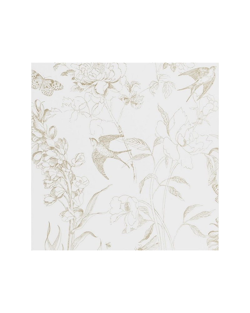 Papier peint PDG721-02 Sibylla garden Gold - Designers Guild