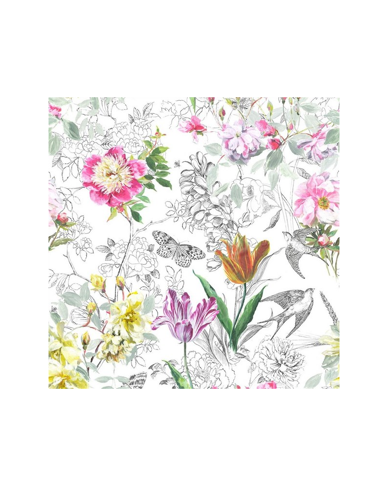 Fabric FDG2561-01 Sibylla Fuchsia Designers Guild