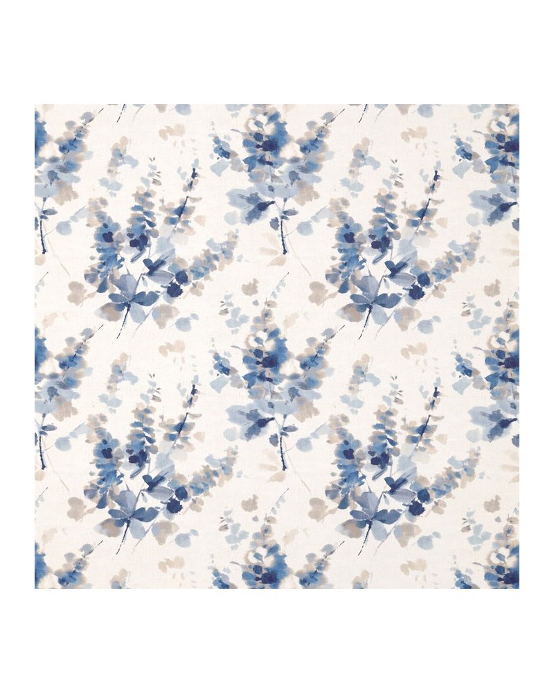 Dekostoff DWAP226288 DELPHINIUMS Indigo Sanderson