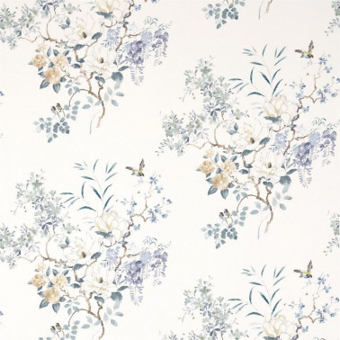 Tessuti DWAP226293 MAGNOLIA & BLOSSOM Mineral-Teal Sanderson