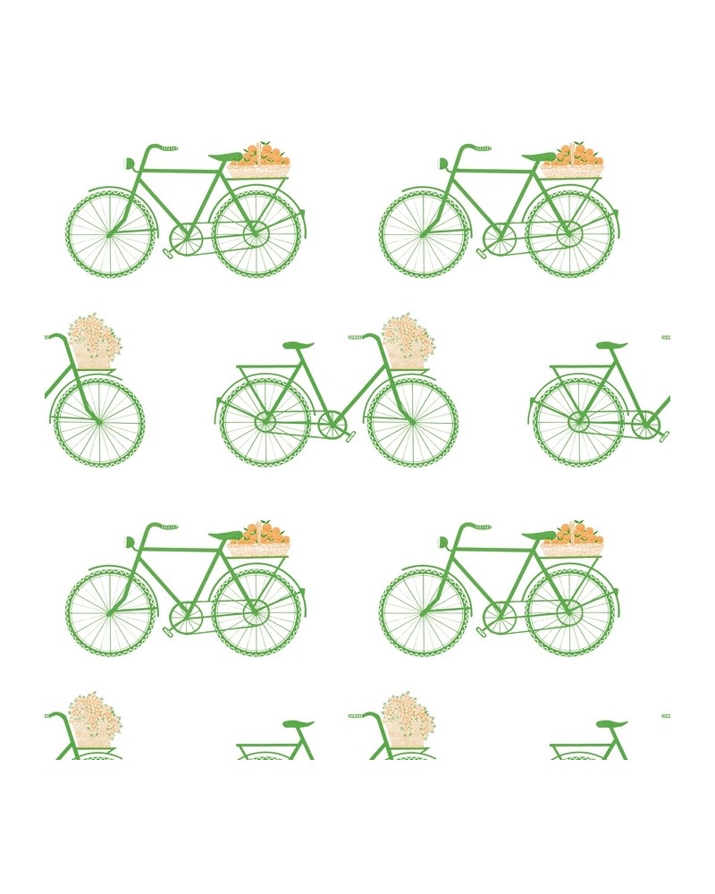 Papier peint GDW-5435-002 Bicicletas Verde - GASTON Y DANIELA Papier peint GDW-5435-002 Bicicletas Verde - GASTON Y DANIELA