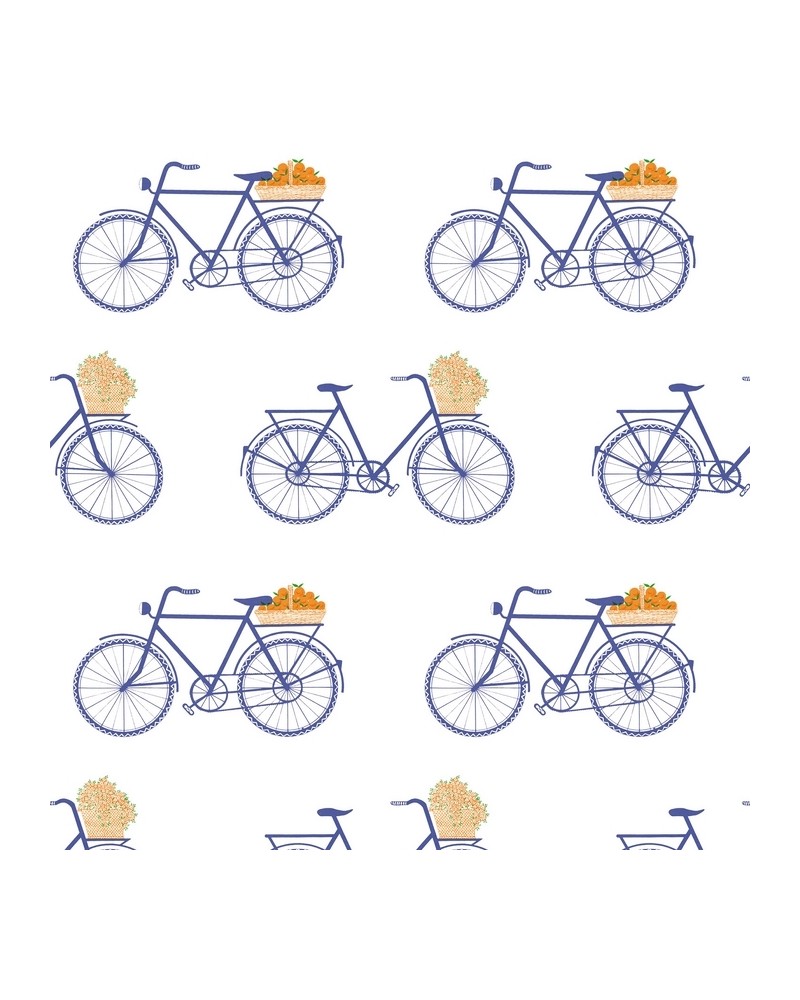 Papel Pintado GDW-5435-003 Bicicletas Azul - GASTON Y DANIELA Papel Pintado GDW-5435-003 Bicicletas Azul - GASTON Y DANIELA