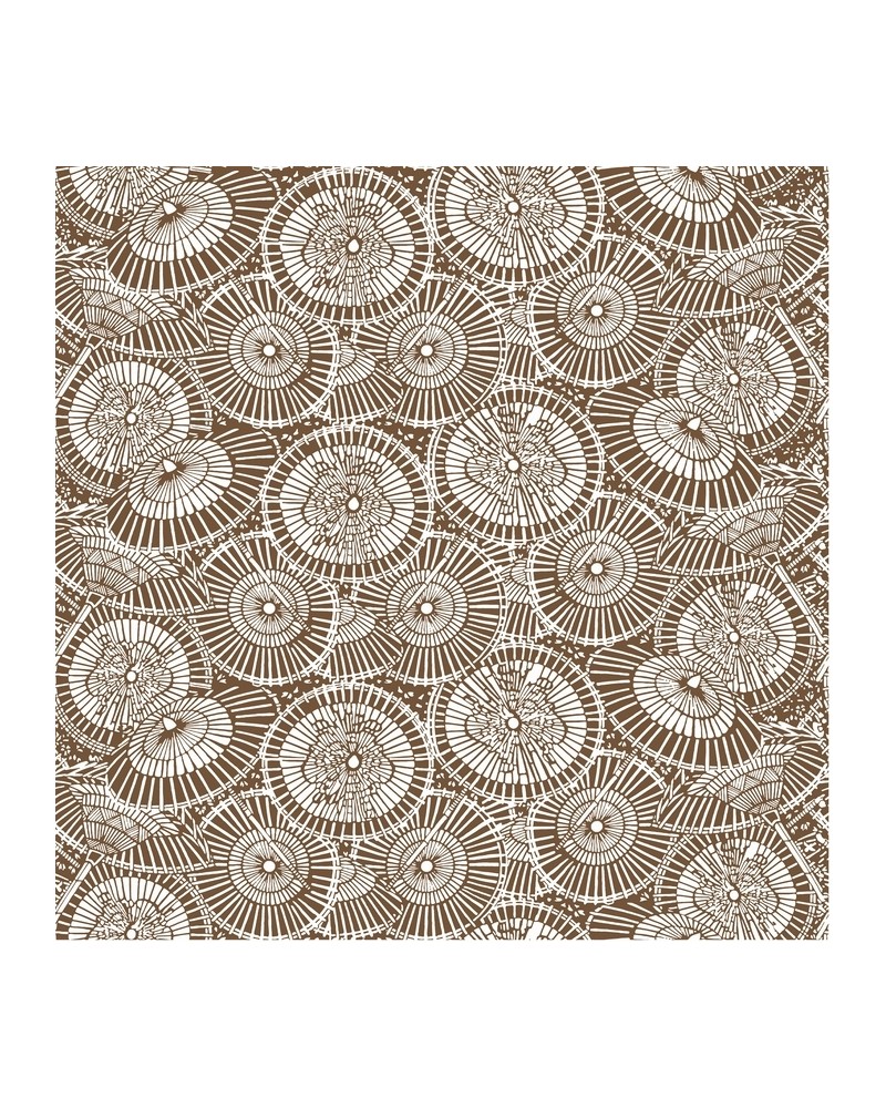 Papel Pintado GDW-5436-003 Sombrillas Chocolate - GASTON Y DANIELA Papel Pintado GDW-5436-003 Sombrillas Chocolate - GASTON Y DANIELA