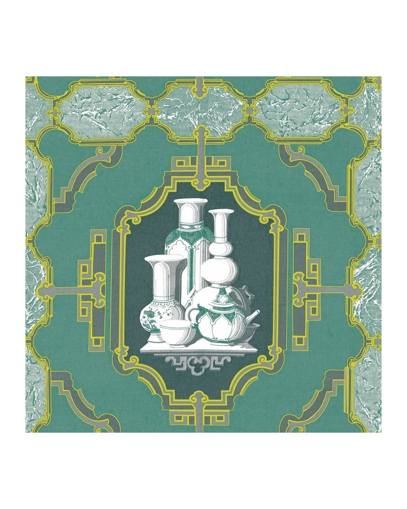 Papel Pintado GDW-5445-003 Porcelanas Esmeralda - GASTON Y DANIELA Papel Pintado GDW-5445-003 Porcelanas Esmeralda - GASTON Y DANIELA