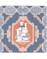 Papel de parede GDW-5445-004 Porcelanas Azul-Rojo - GASTON Y DANIELA