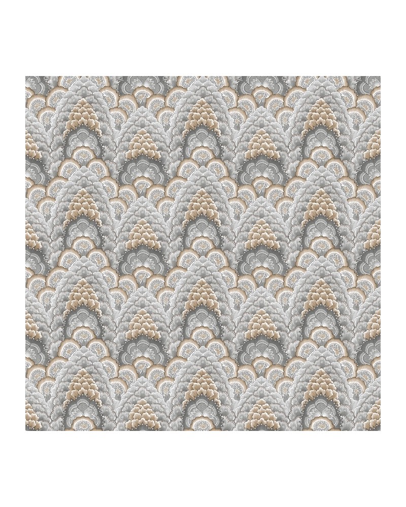 Papier peint GDW-5447-001 Ganges Gris-Marrón - GASTON Y DANIELA Papier peint GDW-5447-001 Ganges Gris-Marrón - GASTON Y DANIELA