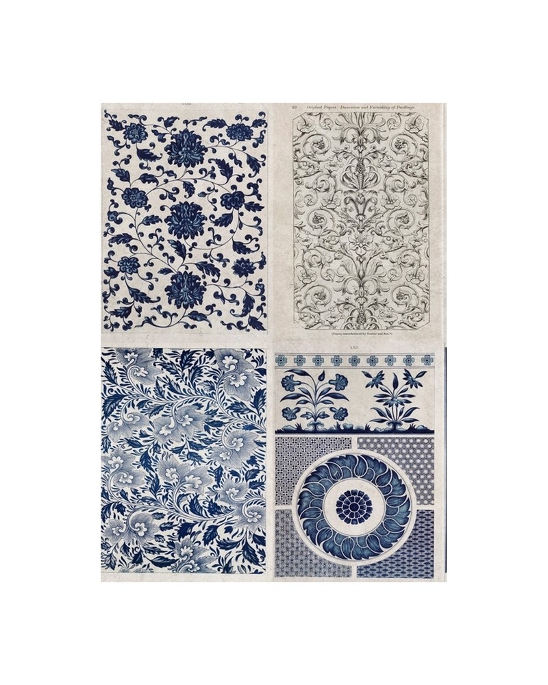 Papier peint CHINESE PATTERN BLUE WP20051 - MIND THE GAP Papier peint CHINESE PATTERN BLUE WP20051 - MIND THE GAP