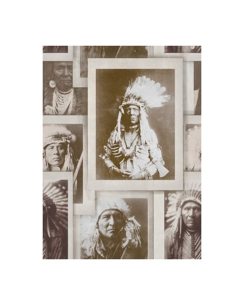 Wallpaper INDIAN CHIEFS SEPIA WP20071 - MIND THE GAP Wallpaper INDIAN CHIEFS SEPIA WP20071 - MIND THE GAP