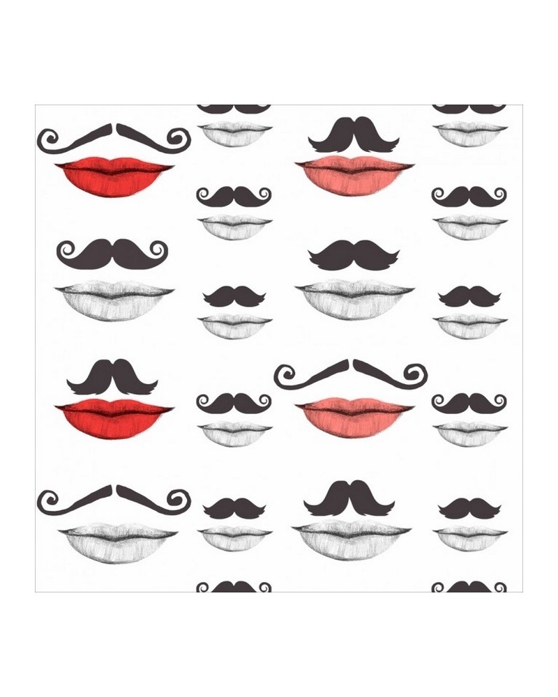 Papel Pintado MOUSTACHE AND LIPS WP20084 - MIND THE GAP Papel Pintado MOUSTACHE AND LIPS WP20084 - MIND THE GAP