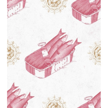 Papier peint SARDINES RED WP20011 - MIND THE GAP