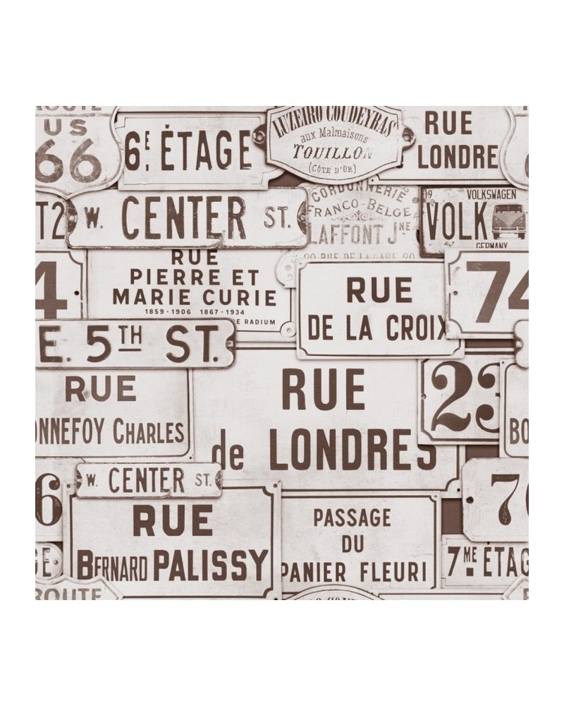 Papel de parede STREET SIGNS BROWN WP20034 - MIND THE GAP Papel de parede STREET SIGNS BROWN WP20034 - MIND THE GAP