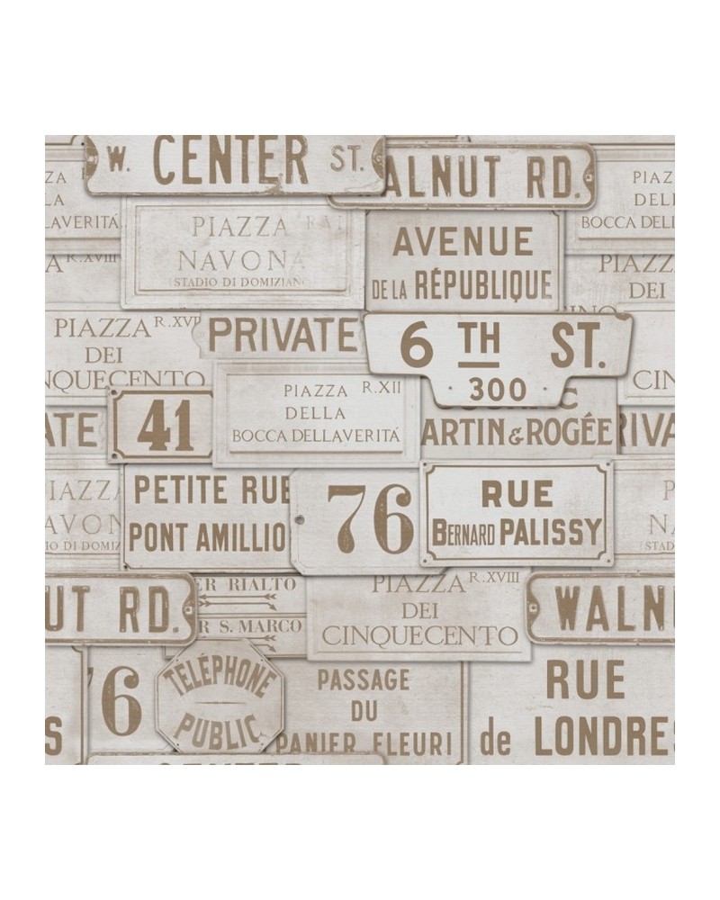 Papel de parede VITAGE SIGNS WP20036 - MIND THE GAP Papel de parede VITAGE SIGNS WP20036 - MIND THE GAP