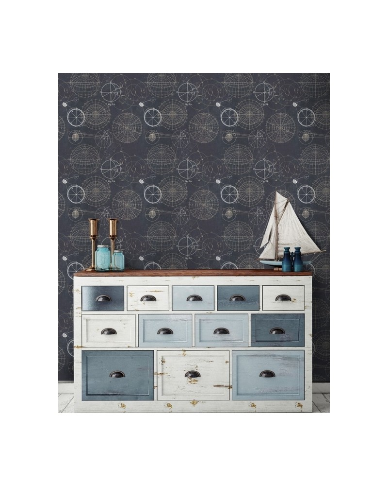 Papier peint ASTRONOMY BLUE WP20032 - MIND THE GAP