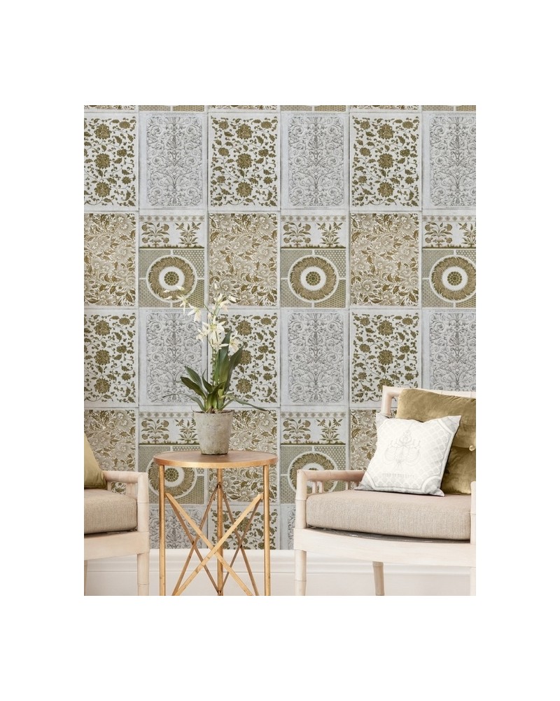 Carta da Parati CHINESE PATTERNS BROWN WP20052 - MIND THE GAP