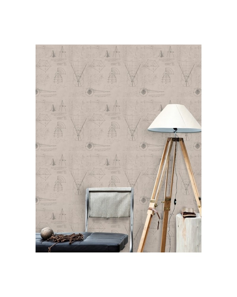 Tapete NEWTON GEOMETRY TAUPE WP20047 - MIND THE GAP