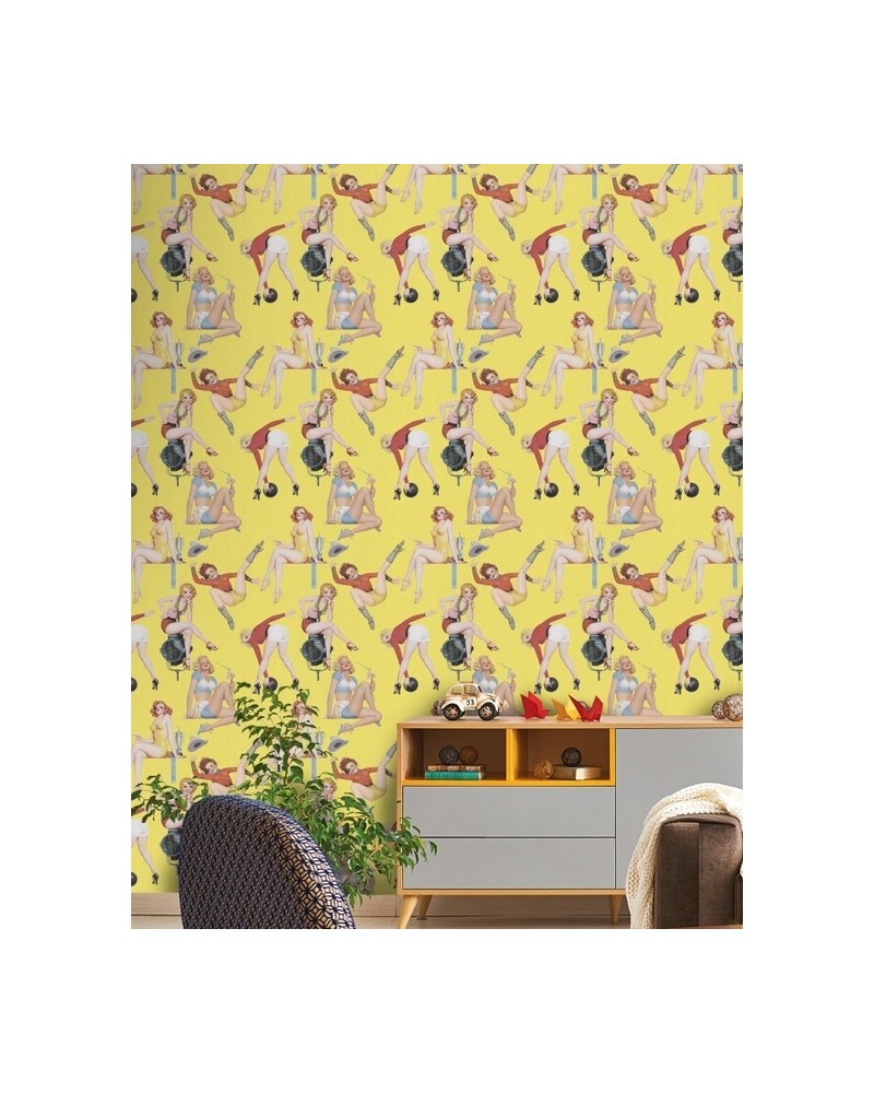 Papel de parede PIN UP GIRLS WP20068 - MIND THE GAP