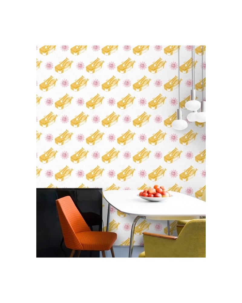 Papel de parede SARDINES YELLOW WP20010 - MIND THE GAP