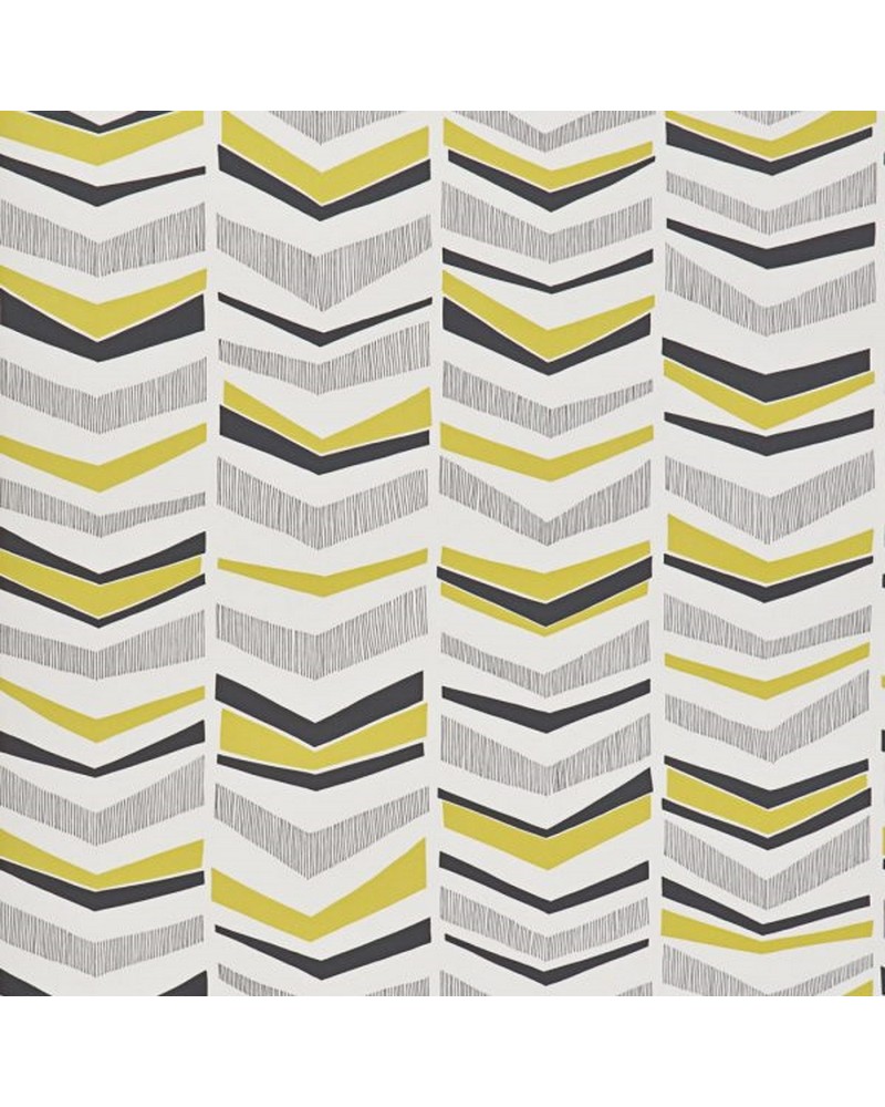 Tapete MISP1107 CHEVRON MUSTARD FLOWER - MISSPRINT Tapete MISP1107 CHEVRON MUSTARD FLOWER - MISSPRINT