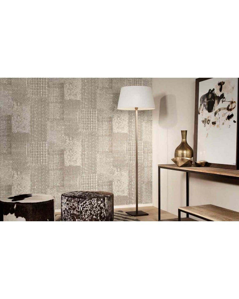 Tapete 12050 PATCHWORK - FLAMANT