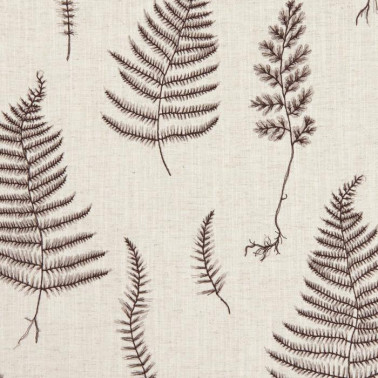 Tissus F1092-01 LORELLE CHARCOAL LINEN CLARKE & CLARKE