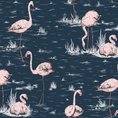 Papel Pintado 112-11041 FLAMINGOS - COLE and SON