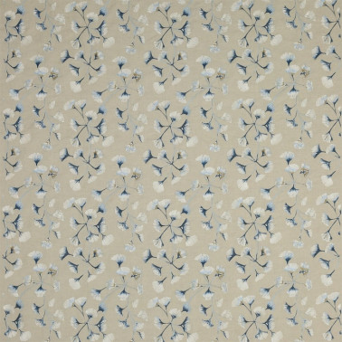 Tissus J913F-02 GINKGO Blue JANE CHURCHILL