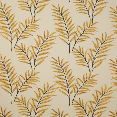 Tissus J915F-01 HAYWOOD LEAF Gold JANE CHURCHILL