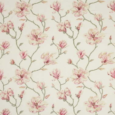 Tissus J921F-03 LOLA FLOWER Pink Green JANE CHURCHILL