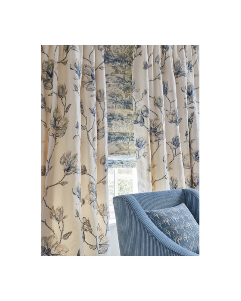 Tessuti J921F-02 LOLA FLOWER Blue JANE CHURCHILL