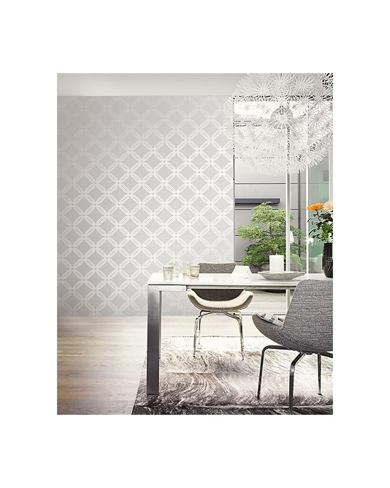 Tapete OY32307 INTERLOCKING OCCTAGONS - WALLQUEST