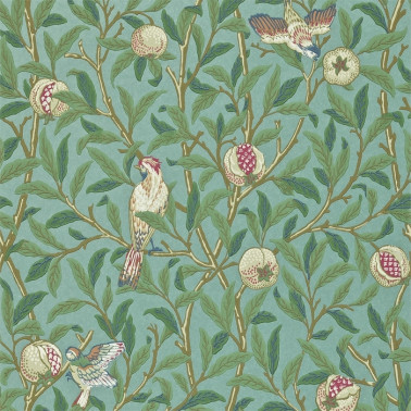 Papier peint DMCR216453 BIRD & POMEGRANATE - MORRIS CO