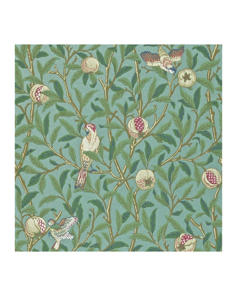 Papier peint DMCR216453 BIRD & POMEGRANATE - MORRIS CO Papier peint DMCR216453 BIRD & POMEGRANATE - MORRIS CO