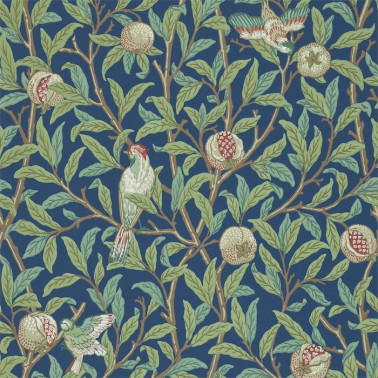 Papier peint DMCR216454 BIRD & POMEGRANATE - MORRIS CO