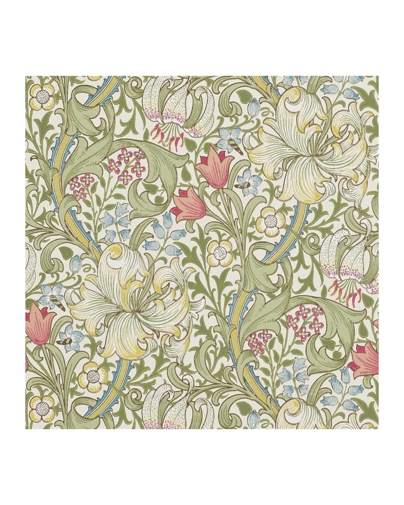Wallpaper DMCR216460 GOLDEN LILY - MORRIS CO Wallpaper DMCR216460 GOLDEN LILY - MORRIS CO