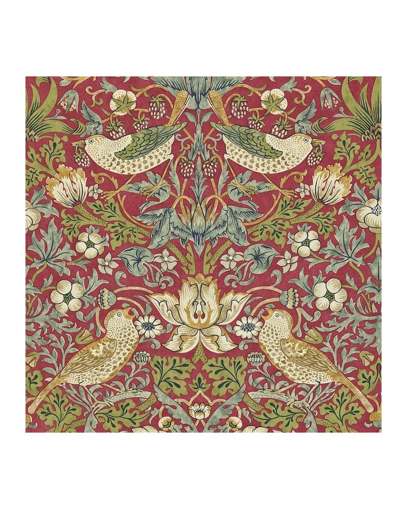 Papel de parede DMCR216475 STRAWBERRY THIEF - MORRIS CO Papel de parede DMCR216475 STRAWBERRY THIEF - MORRIS CO
