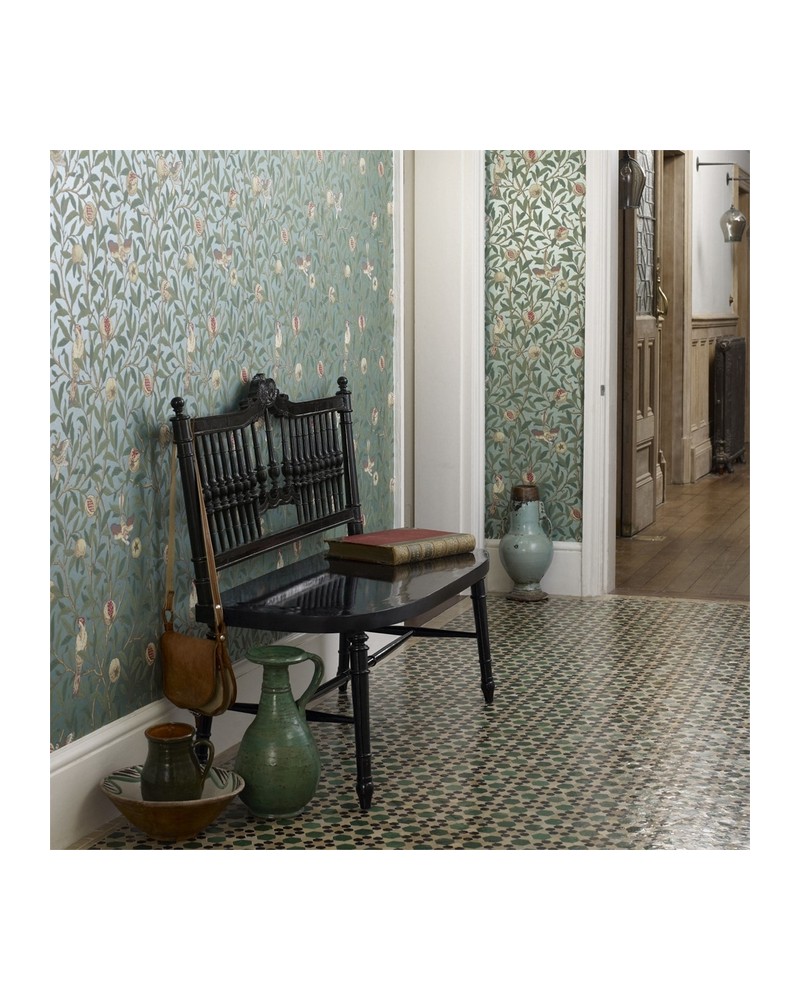 Papier peint DMCR216454 BIRD & POMEGRANATE - MORRIS CO