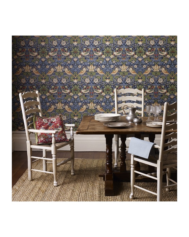 Papel de parede DMCR216477 STRAWBERRY THIEF - MORRIS CO