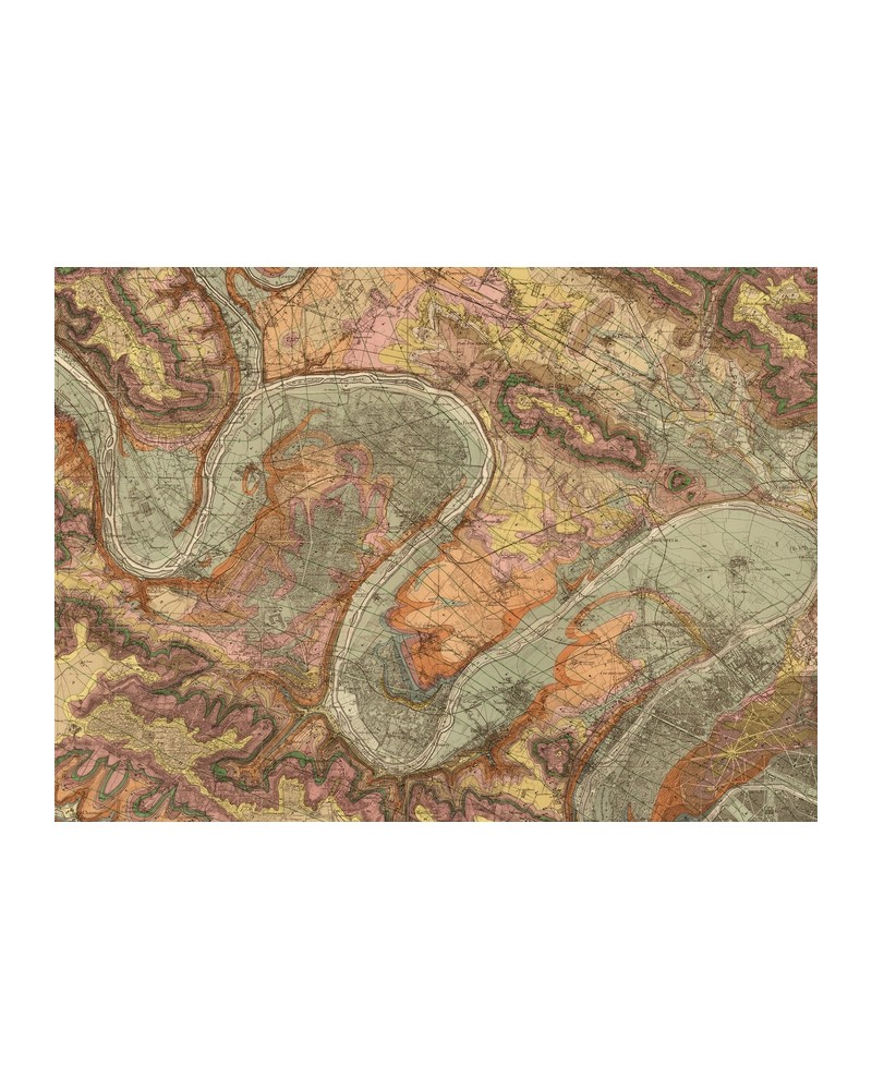 Papier peint NO 5 - Maps R13801 - REBEL WALLS Papier peint NO 5 - Maps R13801 - REBEL WALLS