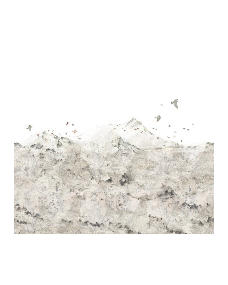Papier peint NO 5 - Maps R13871 - REBEL WALLS Papier peint NO 5 - Maps R13871 - REBEL WALLS