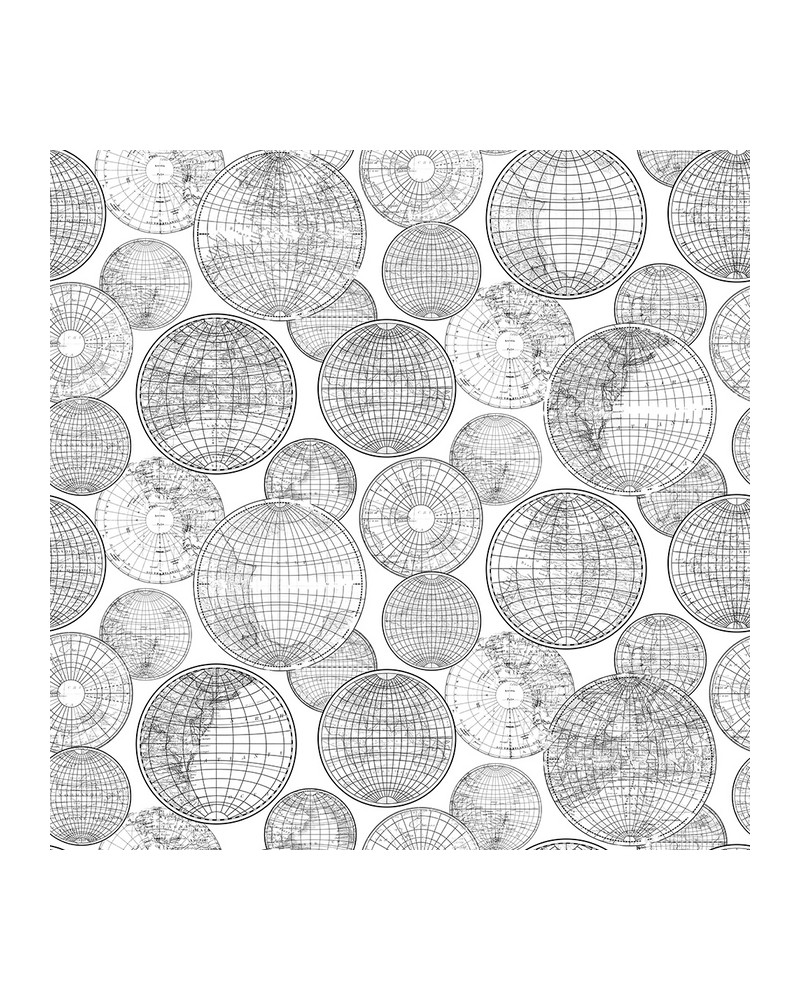 Papier peint NO 5 - Maps R13882 - REBEL WALLS Papier peint NO 5 - Maps R13882 - REBEL WALLS