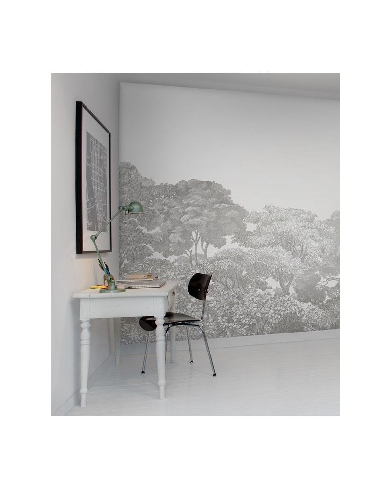 Papel de parede R13054-8 BELLEWOOD GREY TOILE - REBEL WALLS