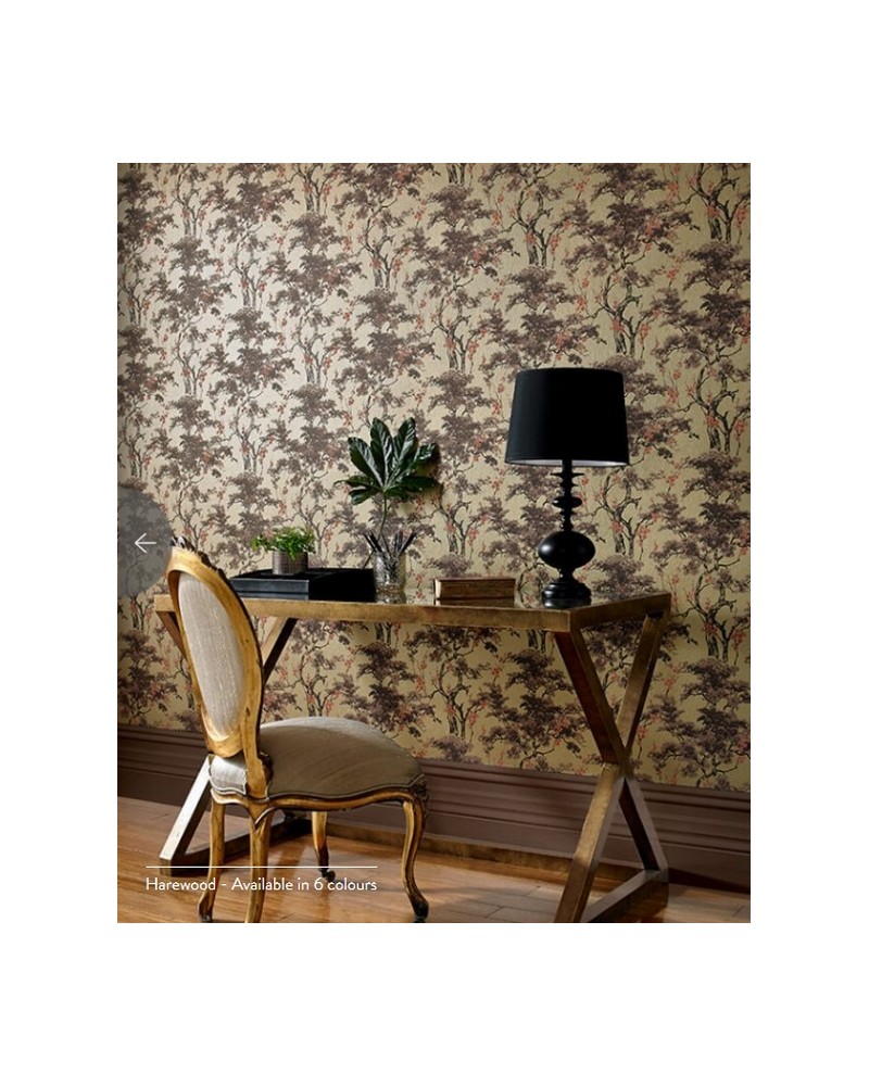 Papier peint HAREWOOD 1602-100-06 - 1838 WALLCOVERINGS