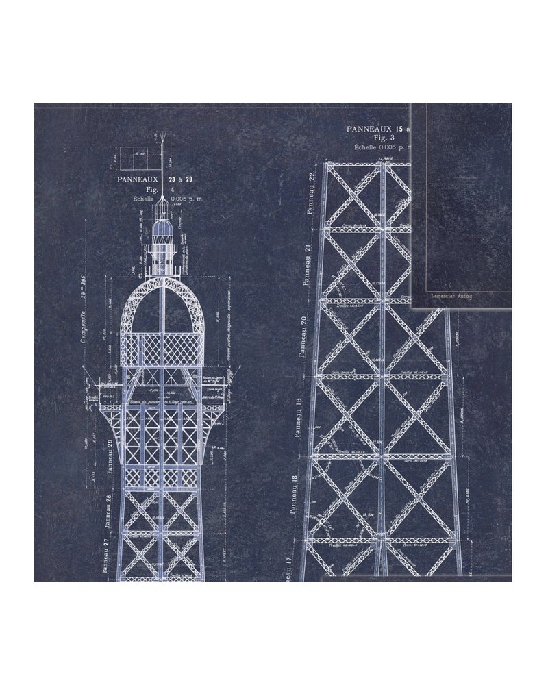 Papier peint GRAND EIFFEL Blue WP20219 - MIND THE GAP Papier peint GRAND EIFFEL Blue WP20219 - MIND THE GAP
