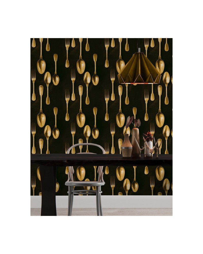 Carta da Parati CUTLERY Brass WP20246 - MIND THE GAP