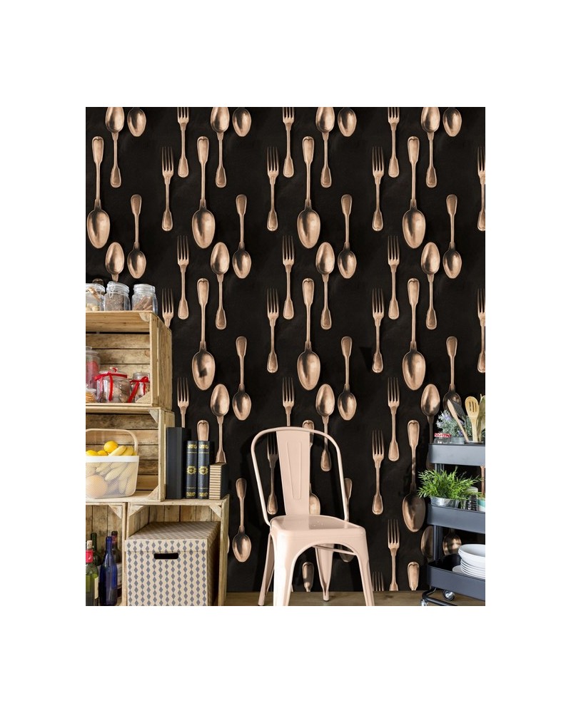 Papier bemalt CUTLERY Kupfer WP20247 - Ja. MIND THE GAP