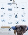 Papel de parede ENTOMOLOGY Blue WP20235 - MIND THE GAP