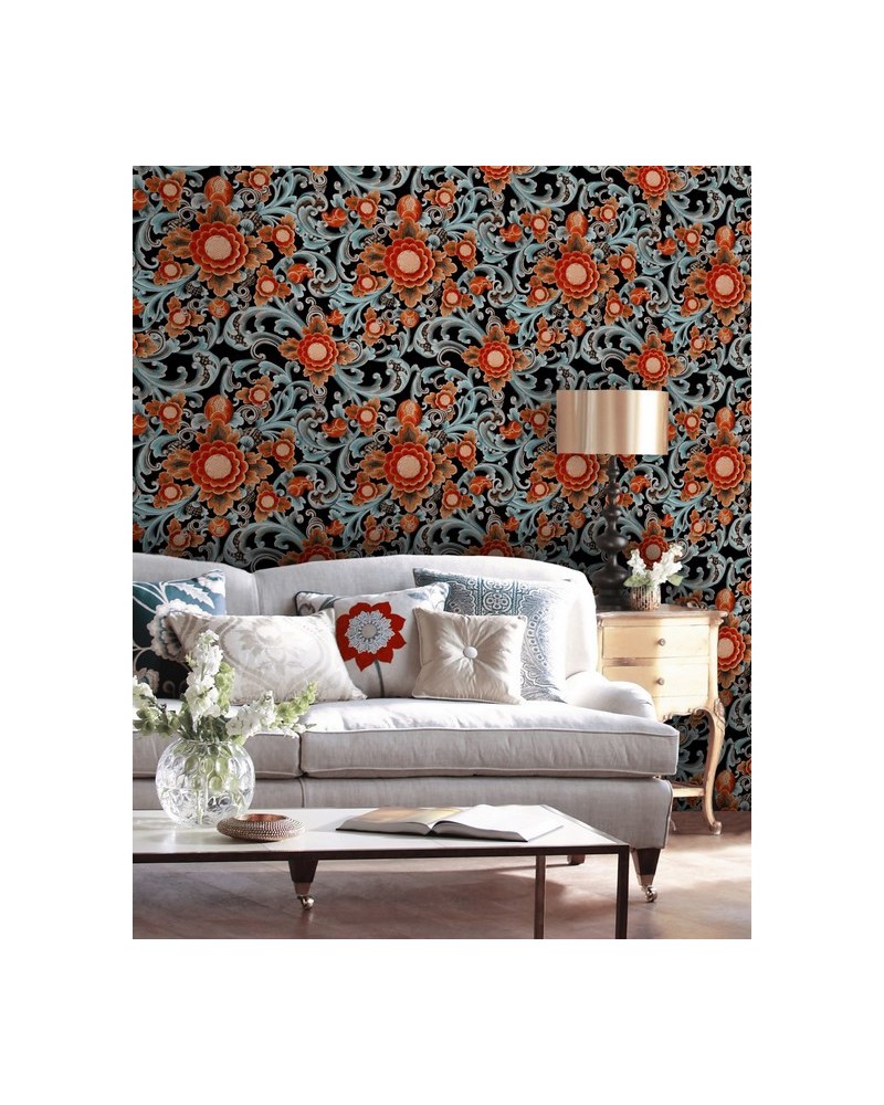 Papel de parede FLORAL PAINTING Dark WP20252 - MIND THE GAP