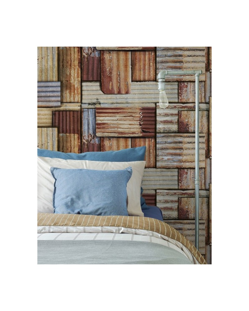 Carta da Parati RUSTY TIN WP20242 - MIND THE GAP