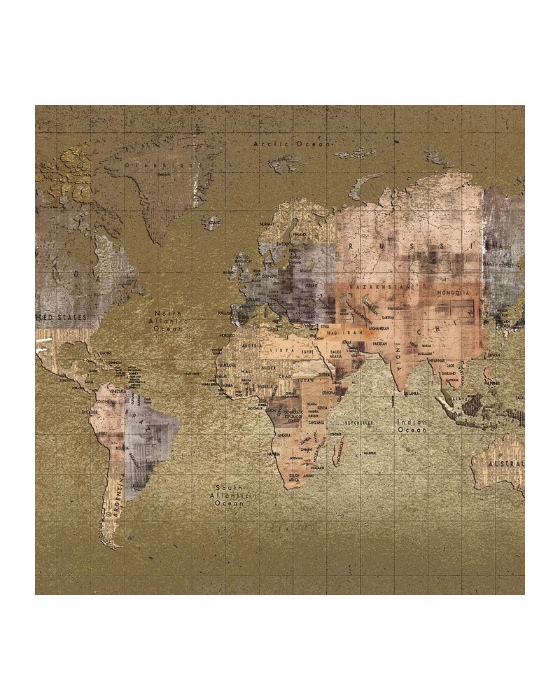 Carta da Parati 6500109 NEWSPAPER MAP COLOR - COORDONNE Carta da Parati 6500109 NEWSPAPER MAP COLOR - COORDONNE